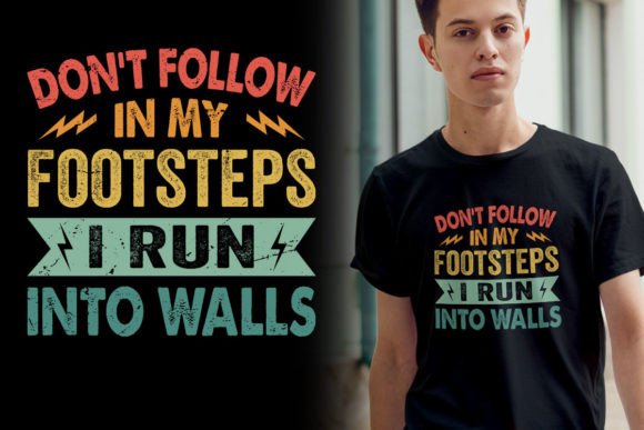Download My Footstep Typhography T Shirt Design - Typhography Collection