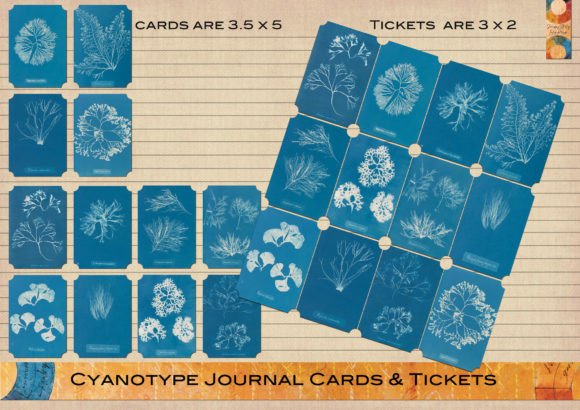 Download Cyanotype Journal Cards &amp; Tickets - Cyanotype Collection