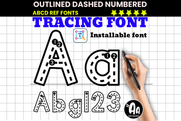 Download Outlined Dashed Tracing - Premium Resources